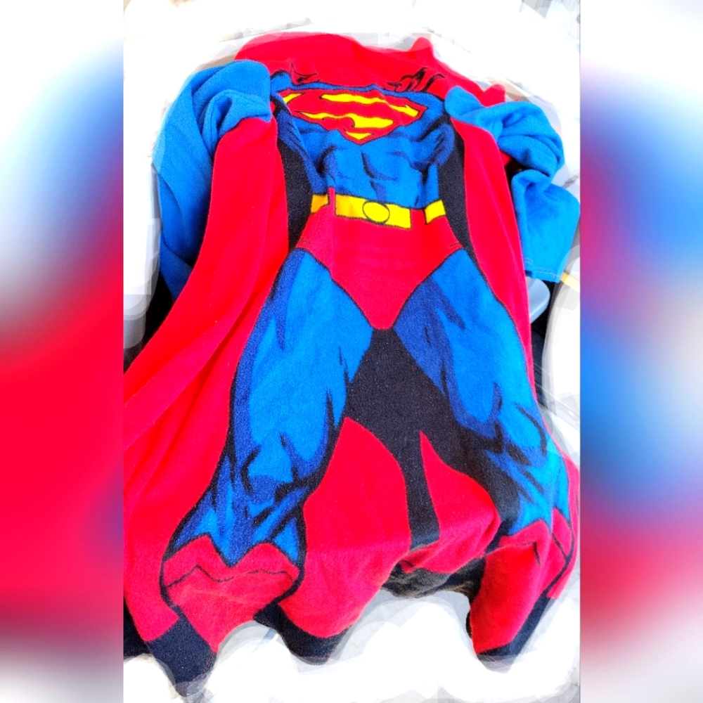 Superman Robe Bath DC Comics Size 10-12
